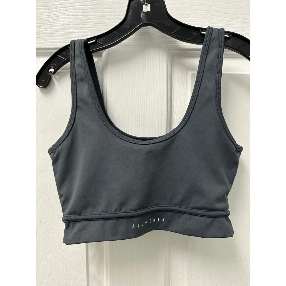 Allfenix Sports Bra Dark Gray Size Medium